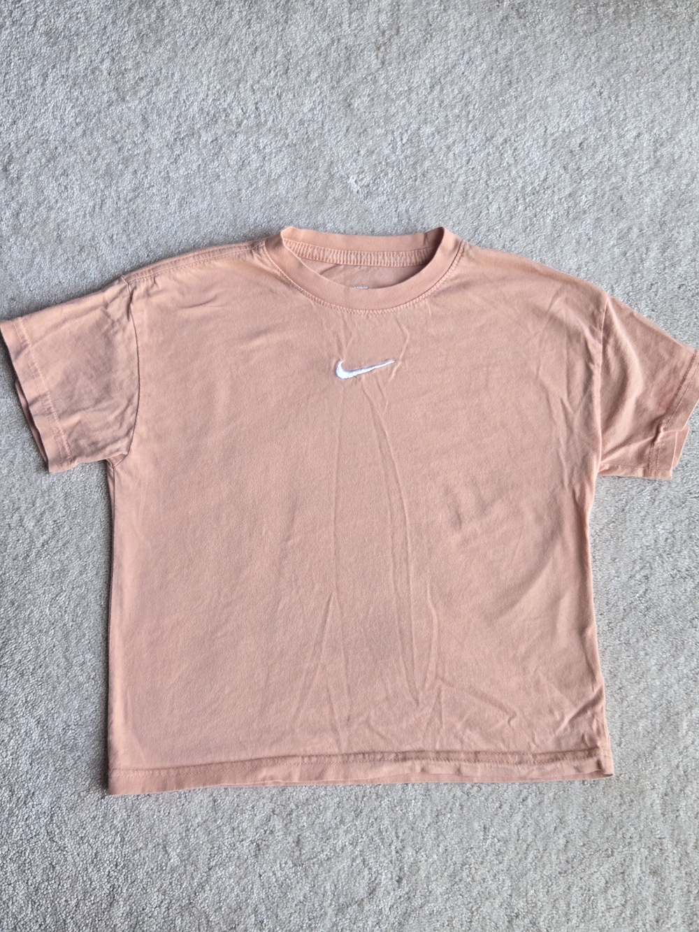 Nike Kids Peach Short-Sleeve Logo Tee